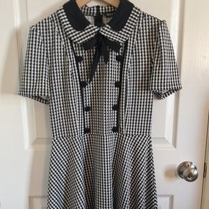 Women's Pleated Vintage Dress